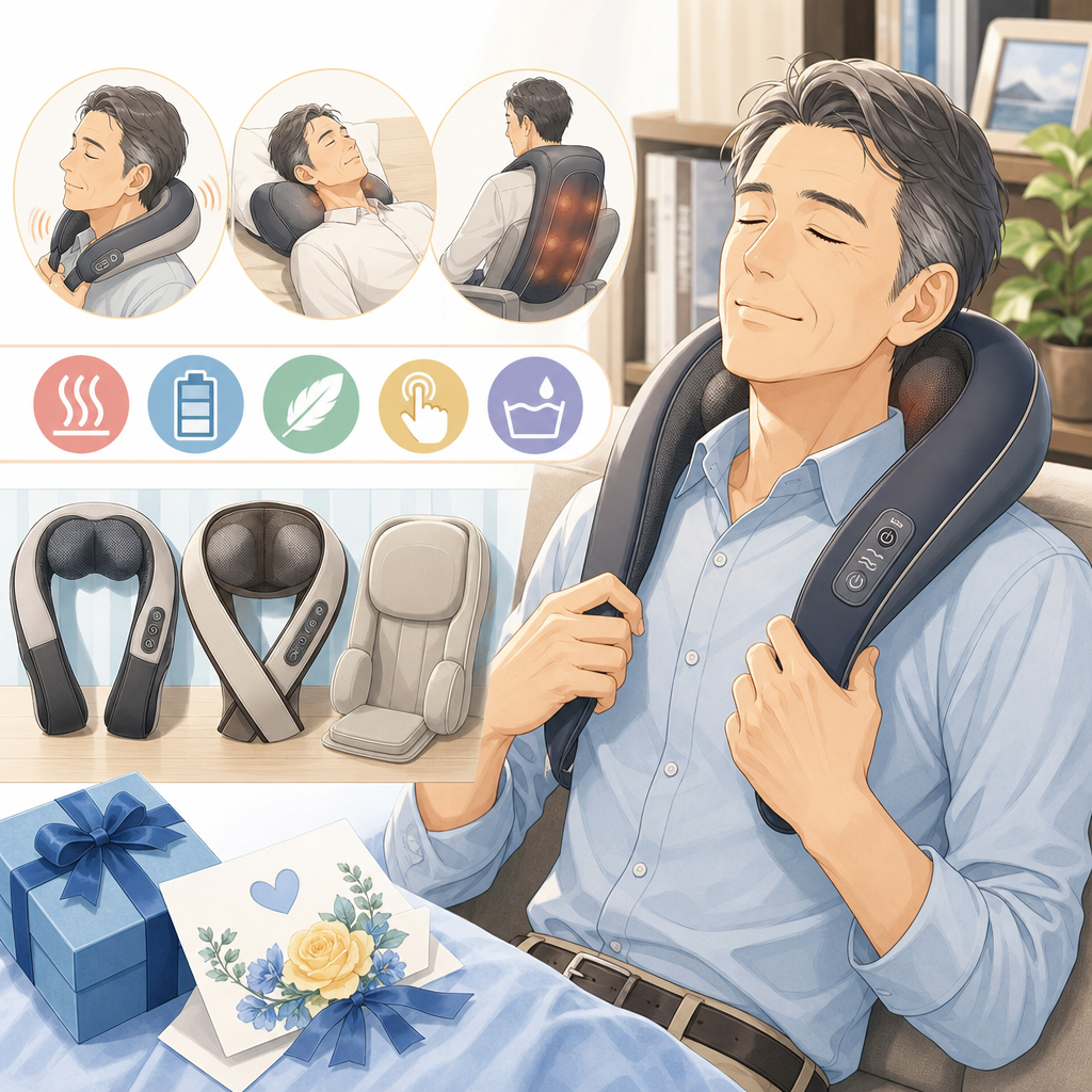 父の日に贈りたいネックマッサージャーおすすめ特集|失敗しない選び方と喜ばれる人気モデルを紹介
